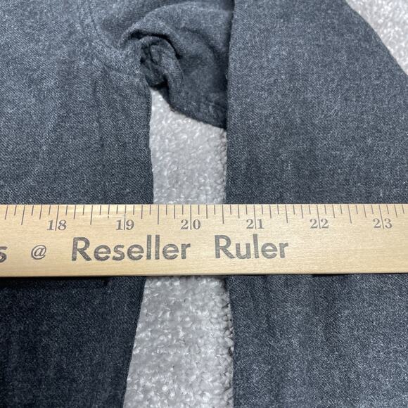 Outerknown Flannel Shirt Womens Small Petite Button Down Cotton Gray - Picture 9 of 14